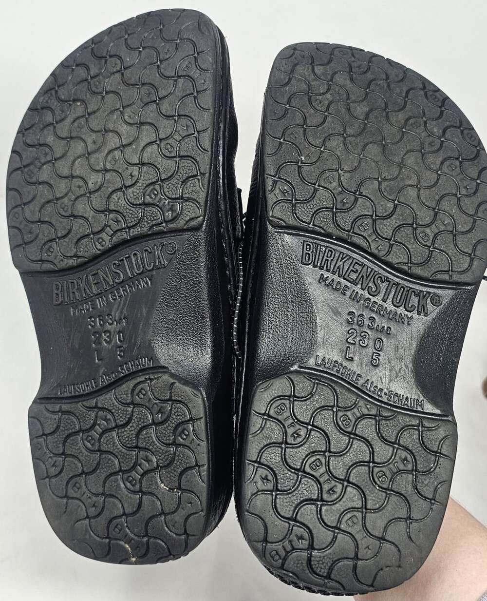Birkenstock Women’s Memphis Black Pebbled Leather Oxford Locking Laces Size 36/5 - Picture 8 of 10